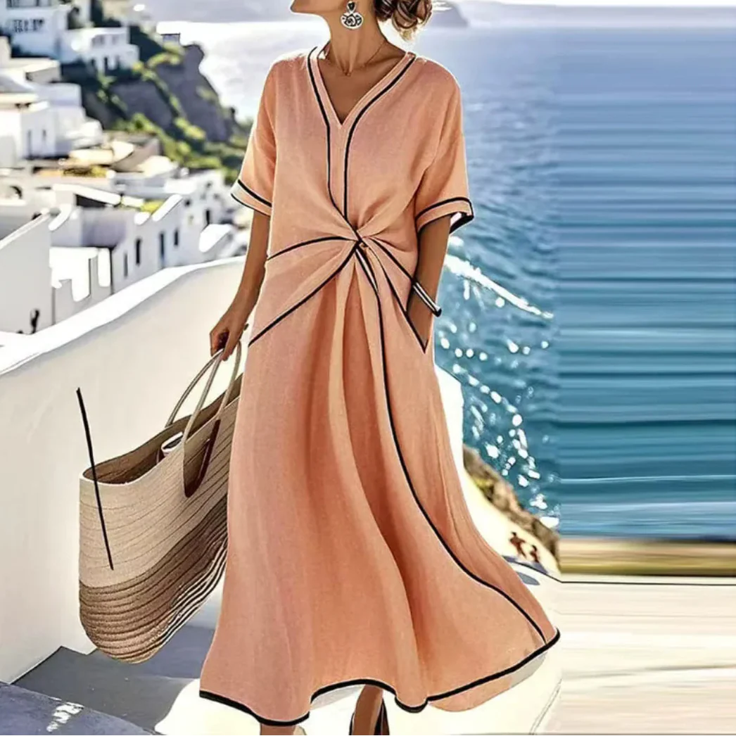 Moria - Elegantes Kleid mit Schmeichelnder Taille und Festlichem Chic