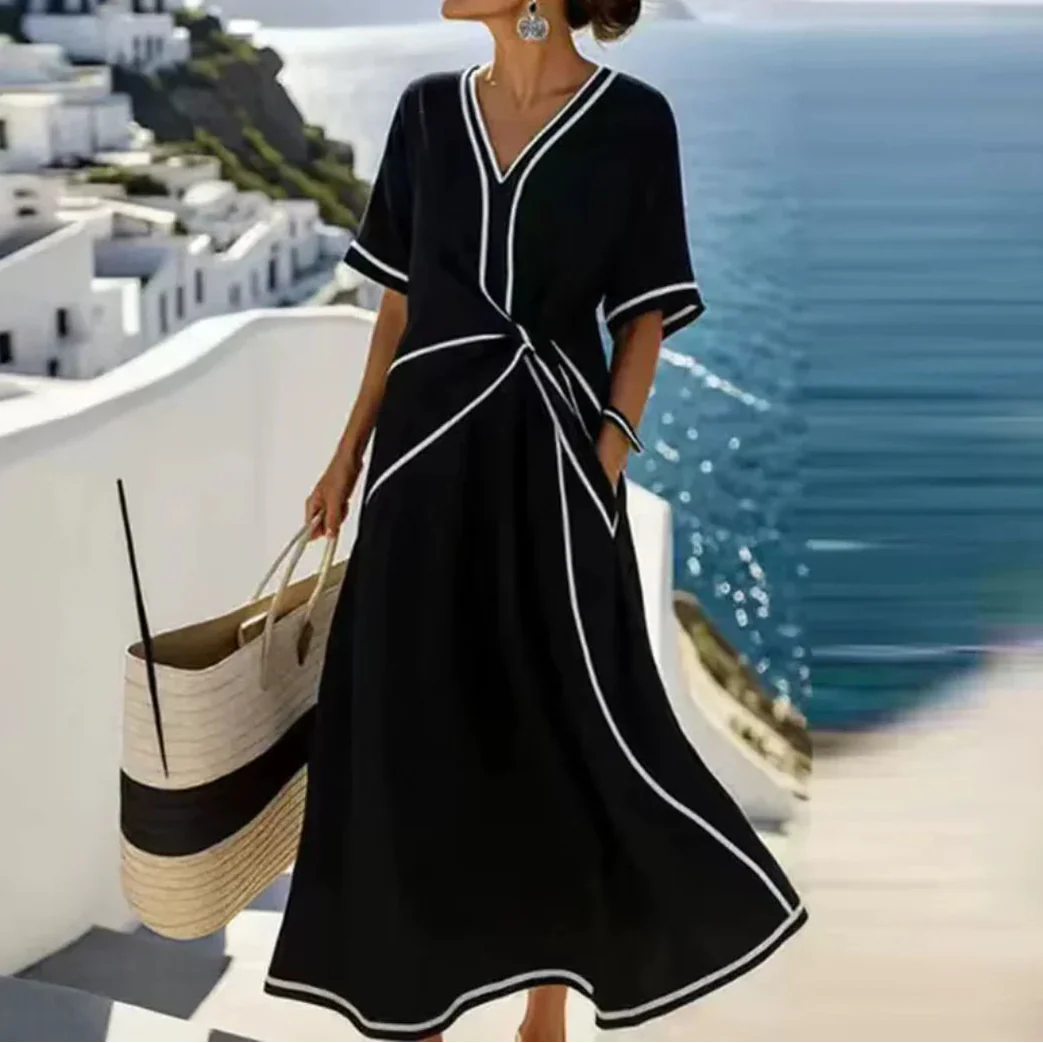 Moria - Elegantes Kleid mit Schmeichelnder Taille und Festlichem Chic