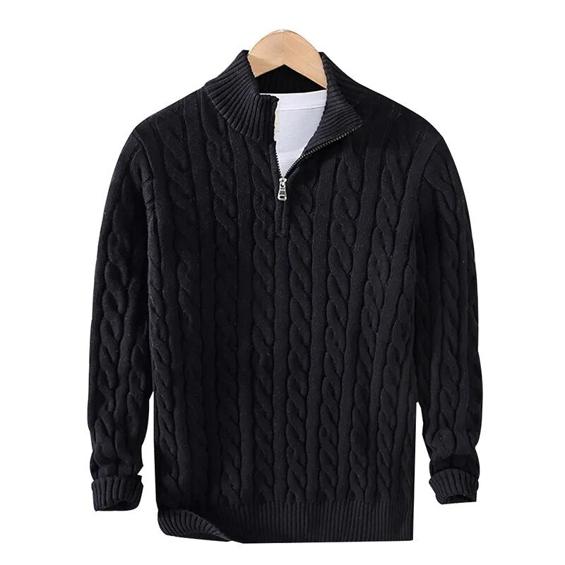Tommy | Baumwoll-Halbzip-Pullover