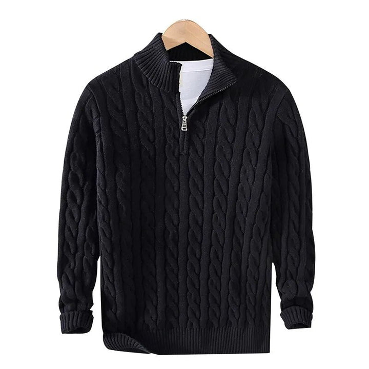 Tommy | Baumwoll-Halbzip-Pullover