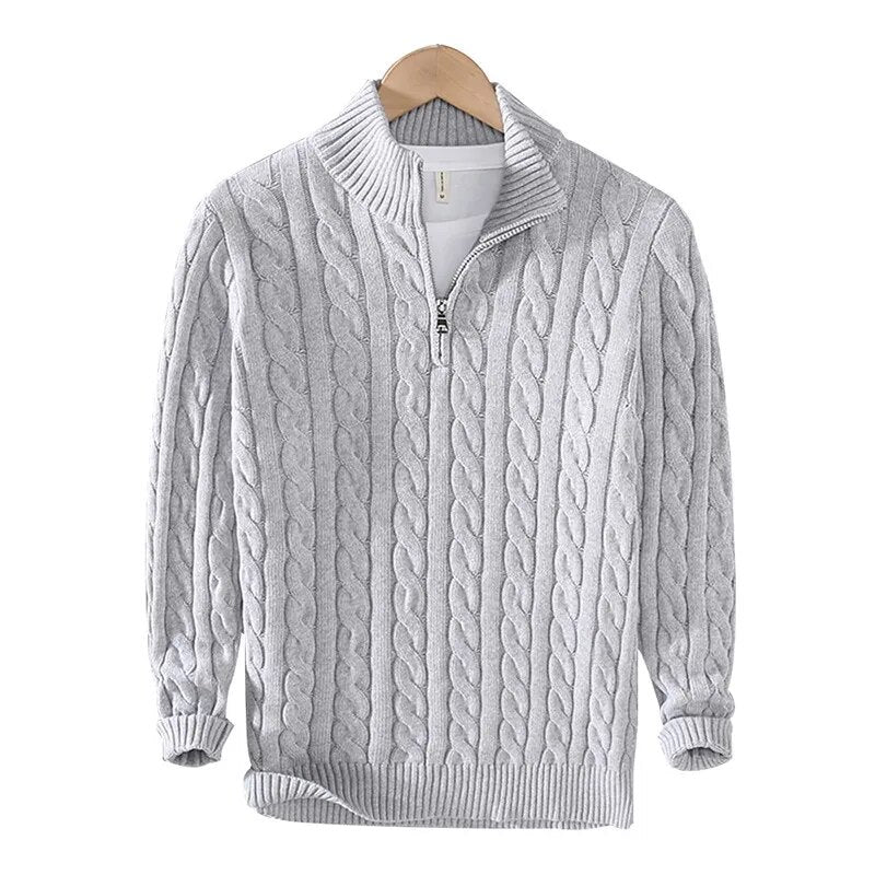 Tommy | Baumwoll-Halbzip-Pullover