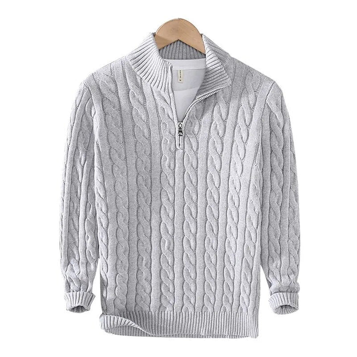 Tommy | Baumwoll-Halbzip-Pullover