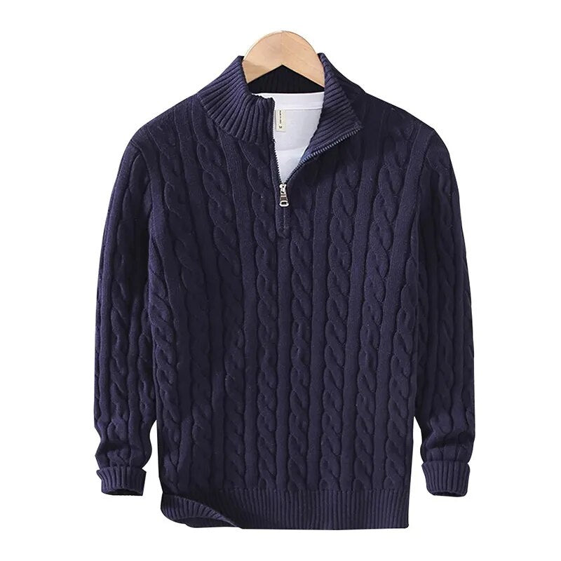 Tommy | Baumwoll-Halbzip-Pullover