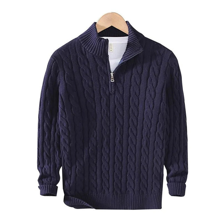 Tommy | Baumwoll-Halbzip-Pullover