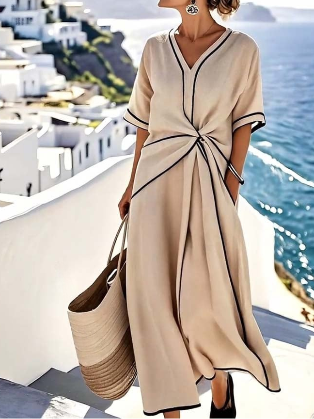 Moria - Elegantes Kleid mit Schmeichelnder Taille und Festlichem Chic