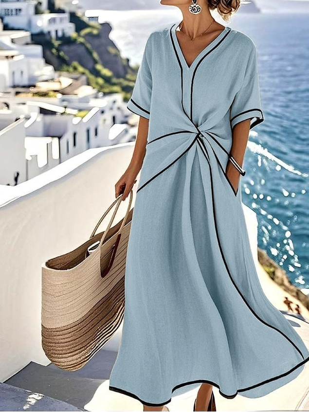 Moria - Elegantes Kleid mit Schmeichelnder Taille und Festlichem Chic